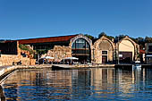 Hania - The inner harbour, the sixteenth-century Great Venetian Arsenal at the extreme eastern end of the harbour.